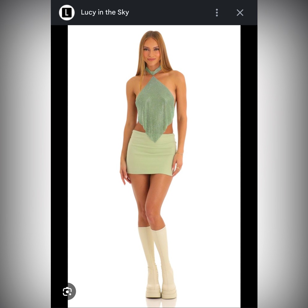 Lucy in the Sky Two-Piece Set, Size Medium, Green. Never worn.